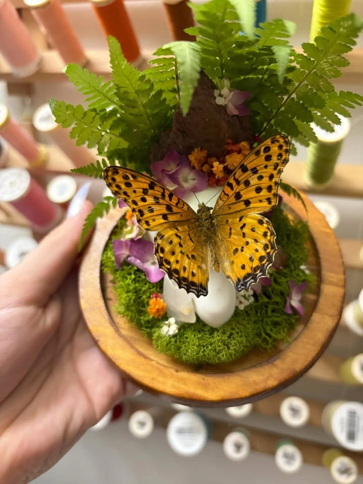 Mini Cubone Skull Dome with Butterfly - photo 2