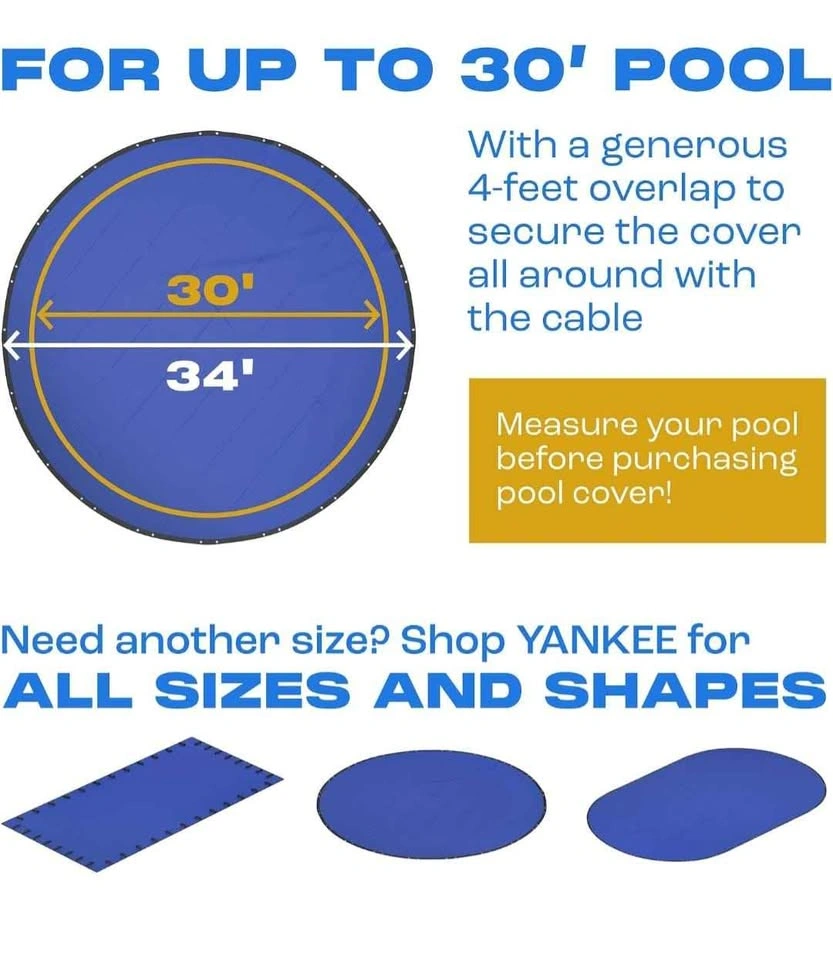 Brand new 30 ft Round Winter Pool Cover for Above Ground - photo 4