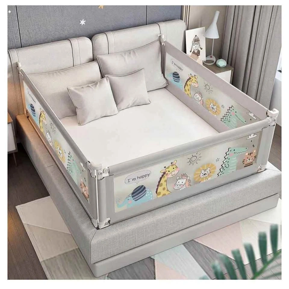3 Pack Baby Guard Bed Rails for Toddlers Adjustable Height