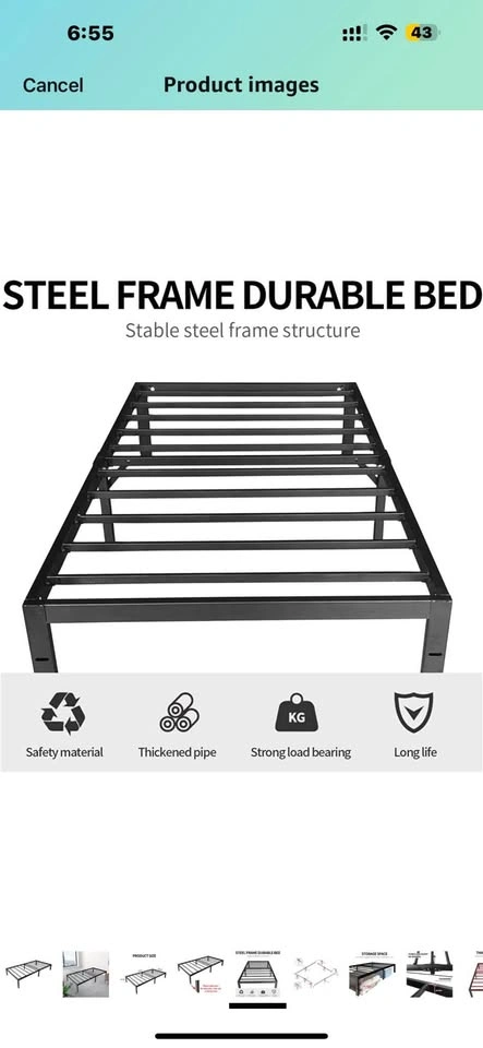 LiveartyTM 14-Inch Twin Size Slat Mattress Foundation - photo 4