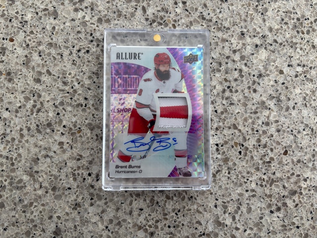 Brent Burns Purple Diamond Patch Auto #/10