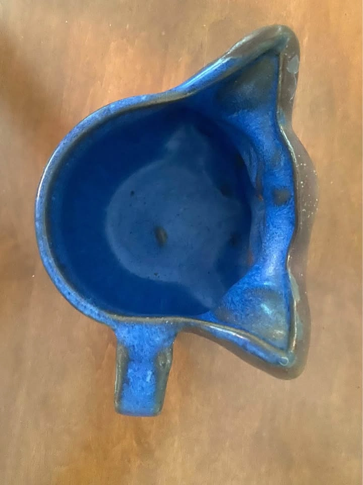 Vintage clay cat mug - photo 3