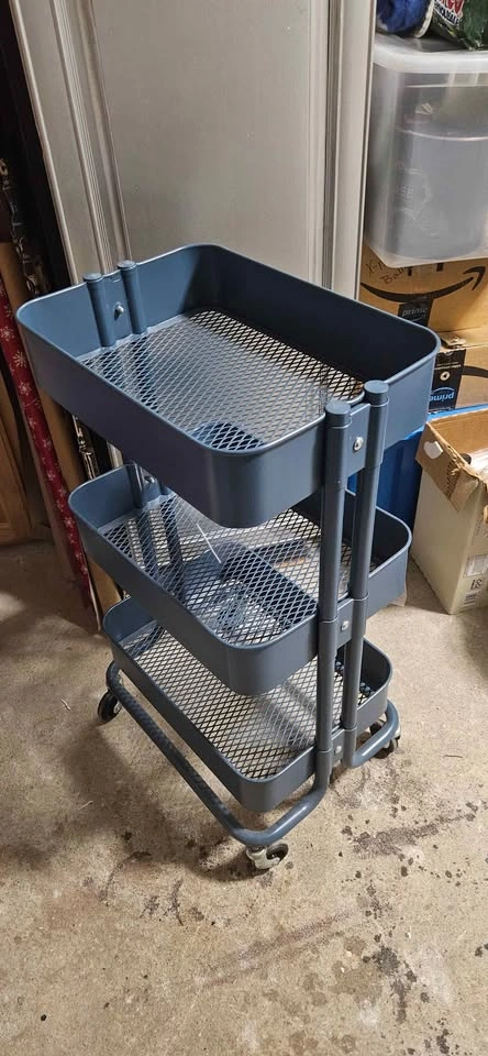 Three tier utility rolling storage cart - photo 2