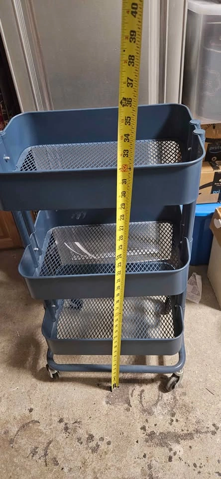 Three tier utility rolling storage cart - photo 4