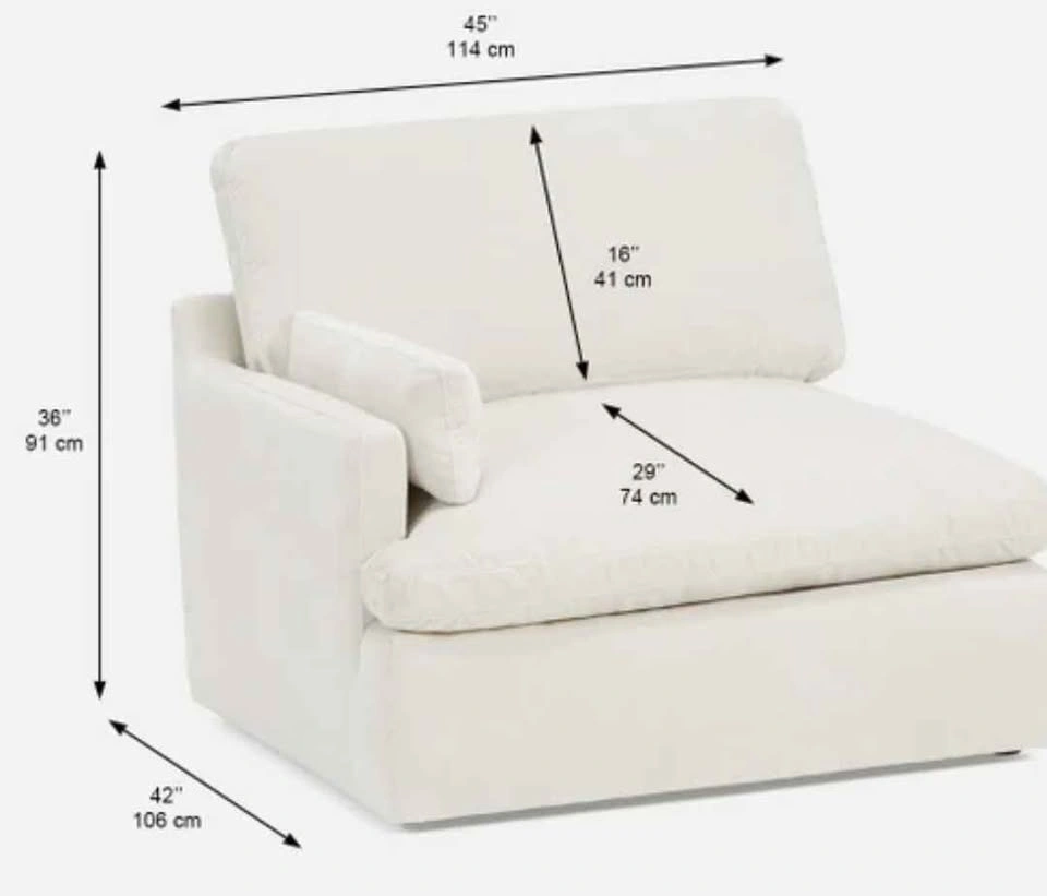 Cloud sofa and ottoman - photo 4