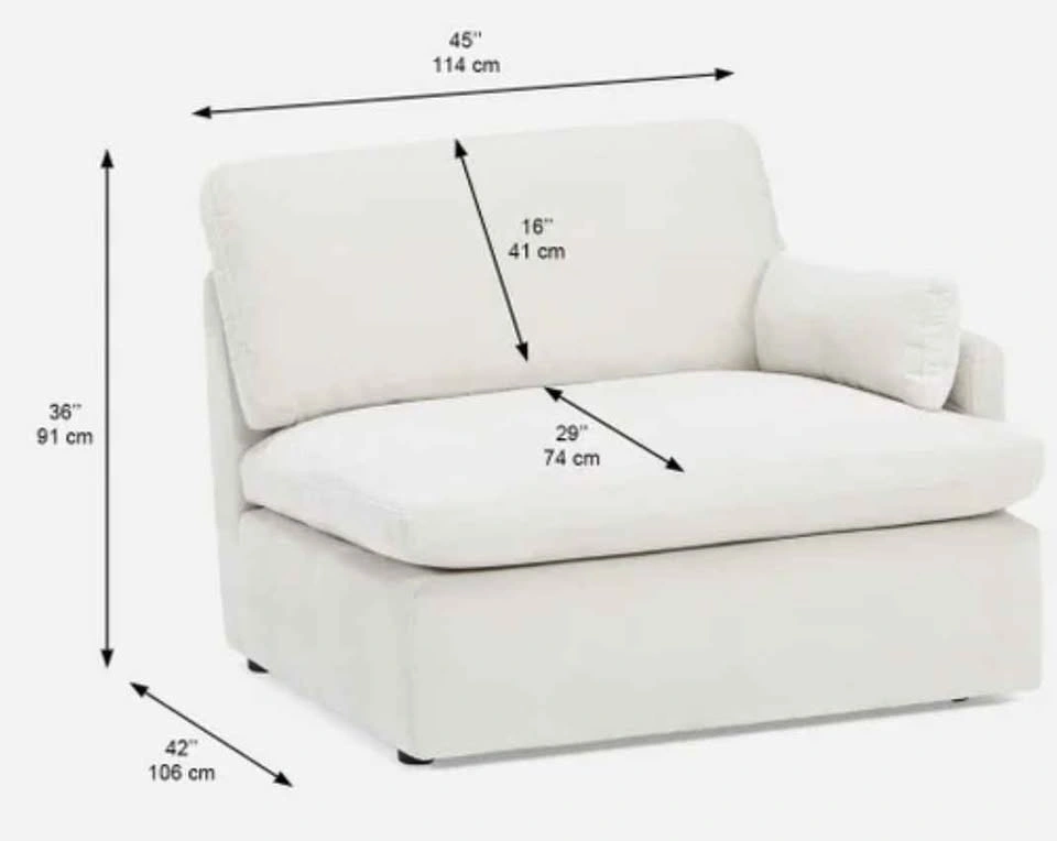 Cloud sofa and ottoman - photo 5