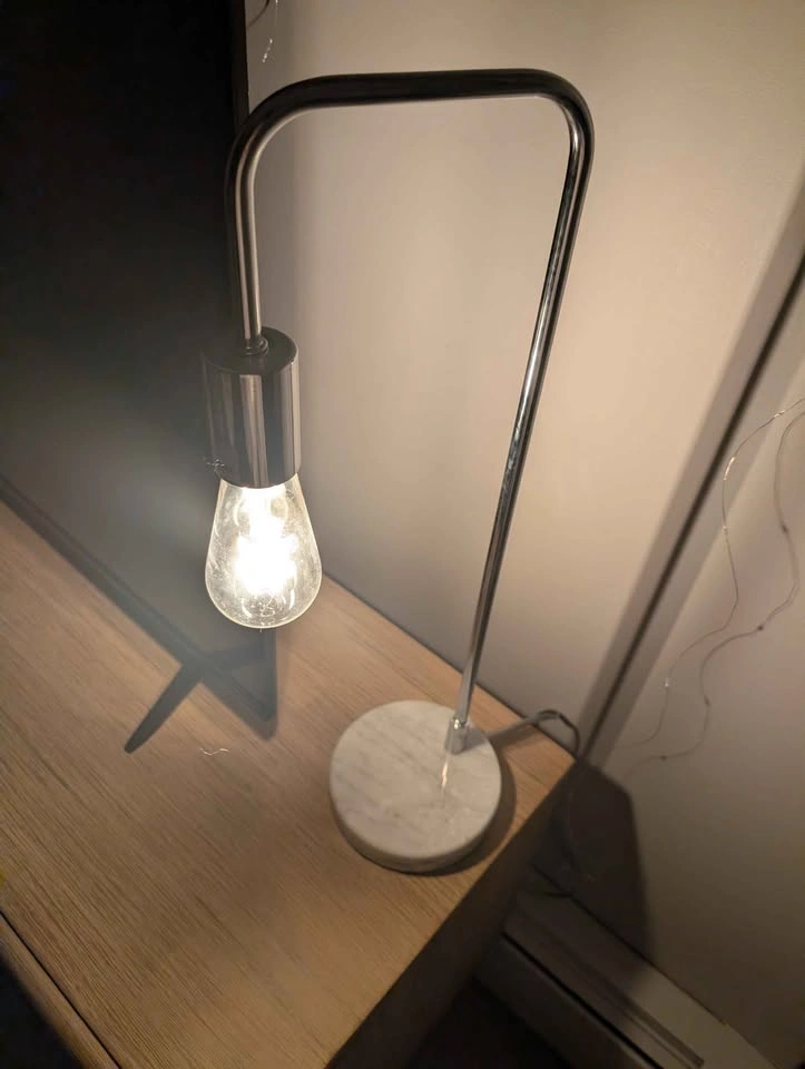 Moving sale 2 marble table lamps - photo 2