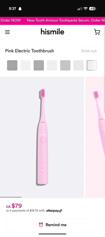 Hismile toothbrush