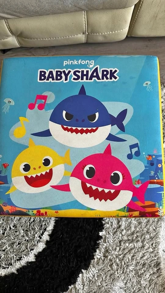 Baby Shark Kids Storage Ottoman Toy Box