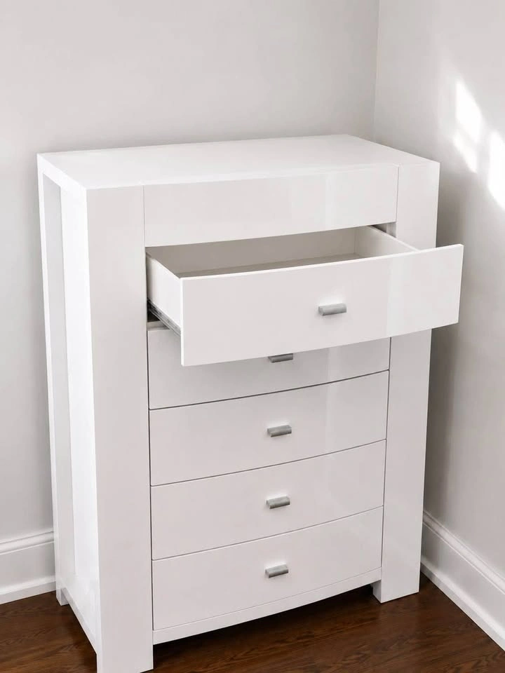 White Jewelry Armoire with Mirror & Storage Drawers - photo 3