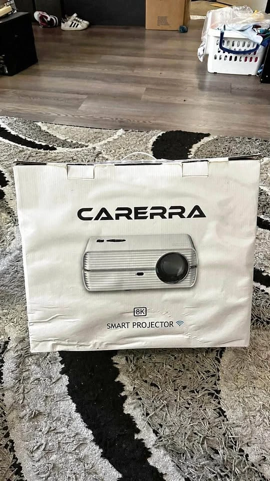 Brand New Carrera Smart Projector + 72” Projector Screen