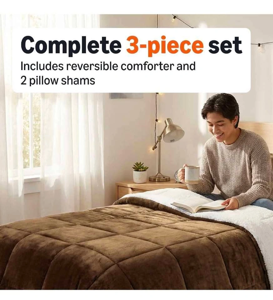 3-Piece Reversible Comforter Set - photo 2