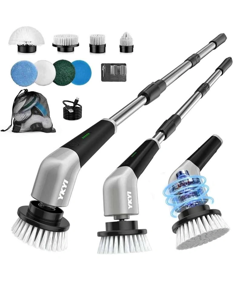 Electric Spin Scrubber with 8 Replacement Heads