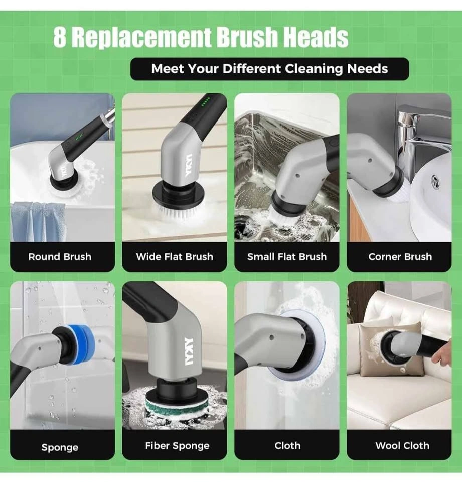 Electric Spin Scrubber with 8 Replacement Heads - photo 4