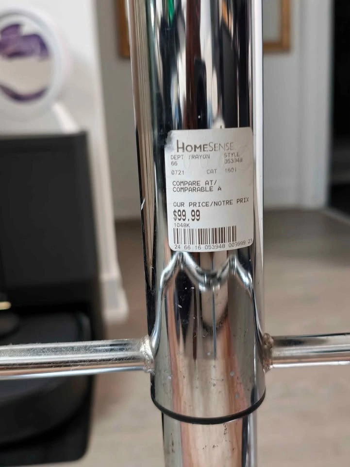 HomeSense White Faux Leather Bar Stools - Set of 2 - photo 4