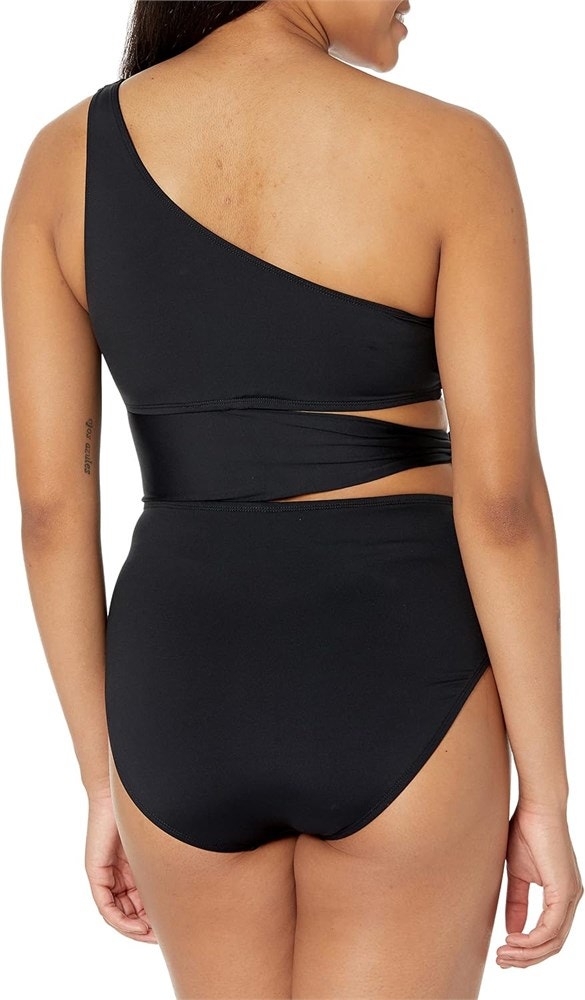 Size 10 La Blanca Women's Island Goddess Cutout One-Shoulder - photo 2