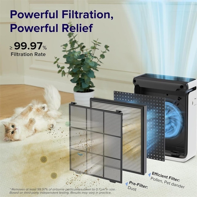 Levoit Air Purifier for Large Rooms with Washable Filter - photo 4