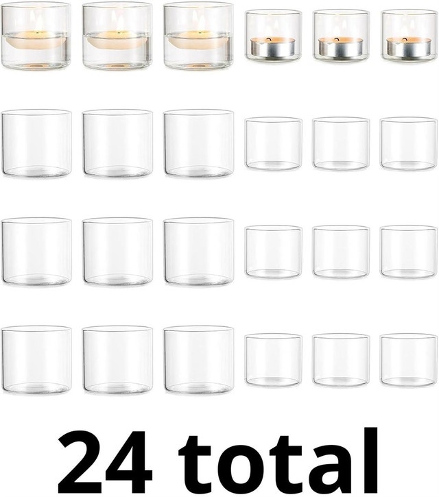 12+12 Romadedi Votive Tealight Candle Holders - 24 pcs - photo 2