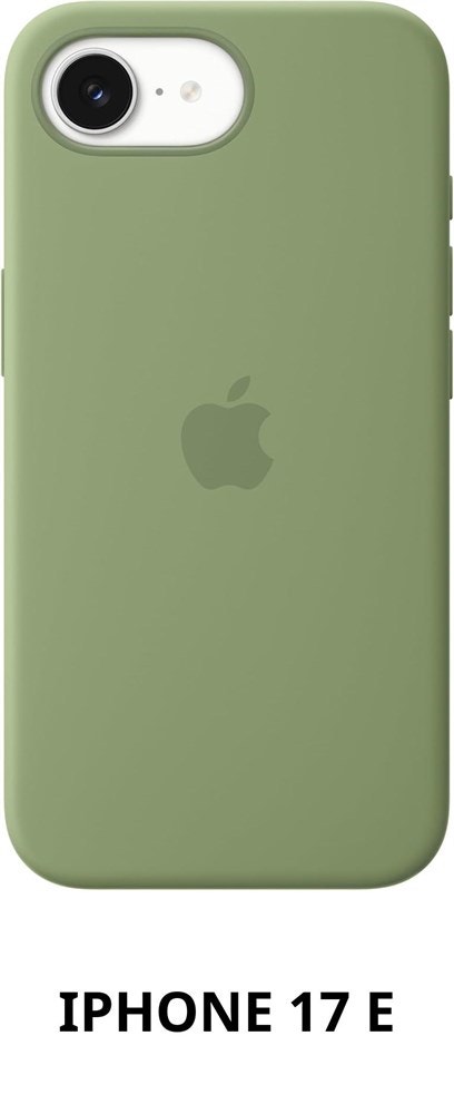 Apple iPhone 17e Silicone Case with MagSafe Light Moss