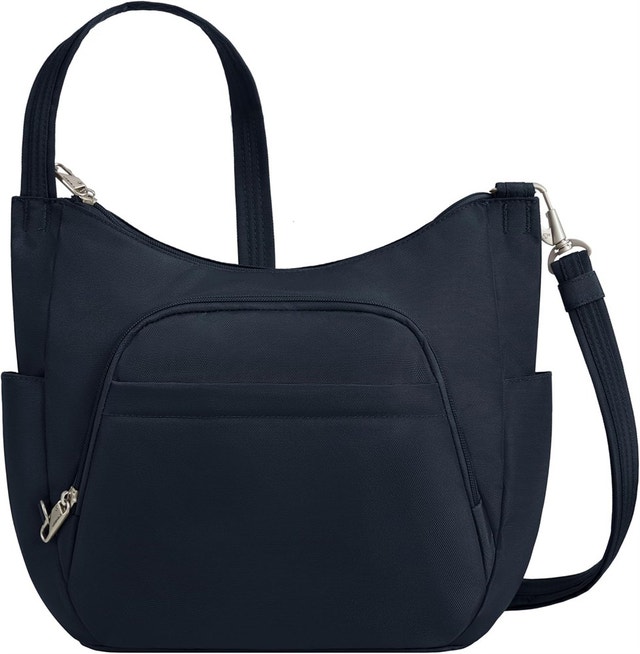 Travelon Anti-Theft Cross-Body Bucket Bag, Midnight, One Size