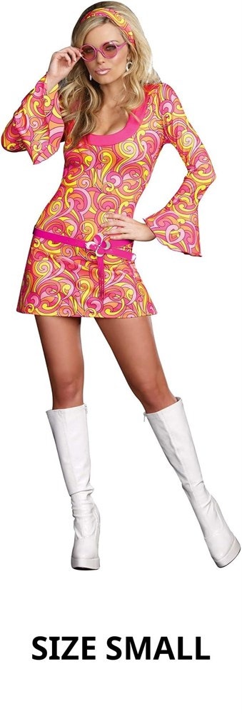 SMALL DreamGirl Adult Womens 70s Disco Costume