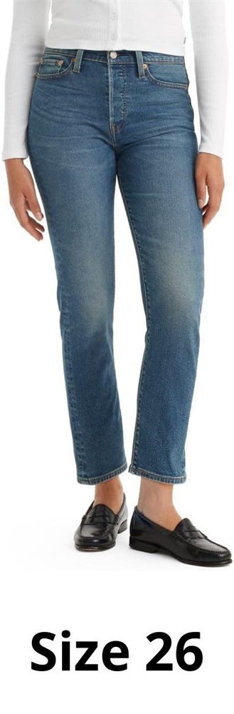 SIZE 26 Levi's Women's Wedgie Straight Jeans (New)