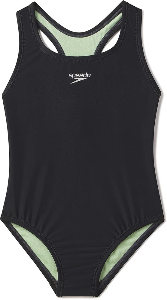 Size 12 Speedo Girl's Swimsuit One Piece Closed Racerback