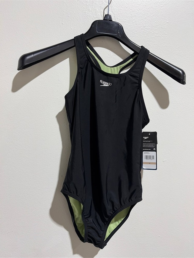 Size 12 Speedo Girl's Swimsuit One Piece Closed Racerback - photo 3