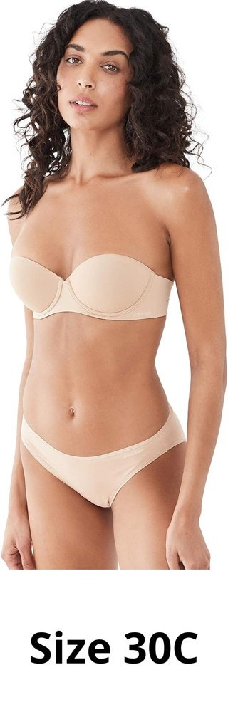 30C Calvin Klein Womens Ck Push Up Strapless Bra