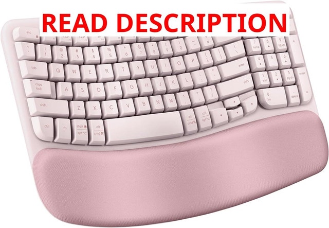 Logitech Wave Keys Ergonomic Keyboard with Cushioned Palm Rest