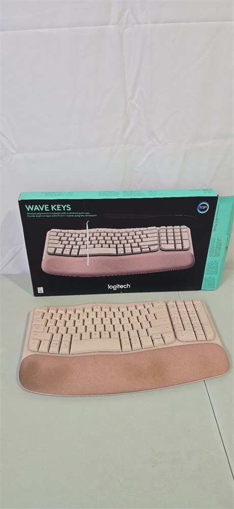 Logitech Wave Keys Ergonomic Keyboard with Cushioned Palm Rest - photo 3