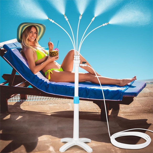 Misters for Outside Patio, Stand Misting Cooling System
