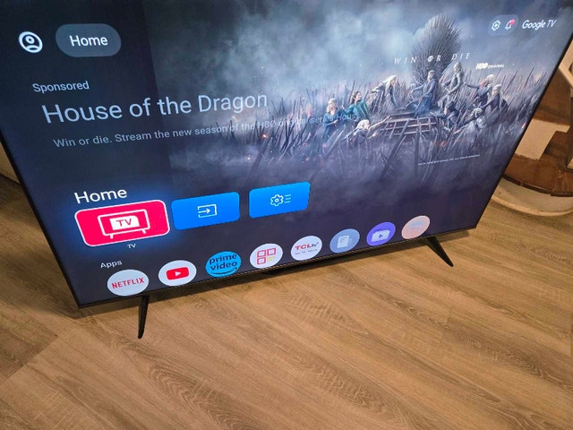 TCL 65" 2025 QLED 4K UHD HDR10 Smart Google Android TV