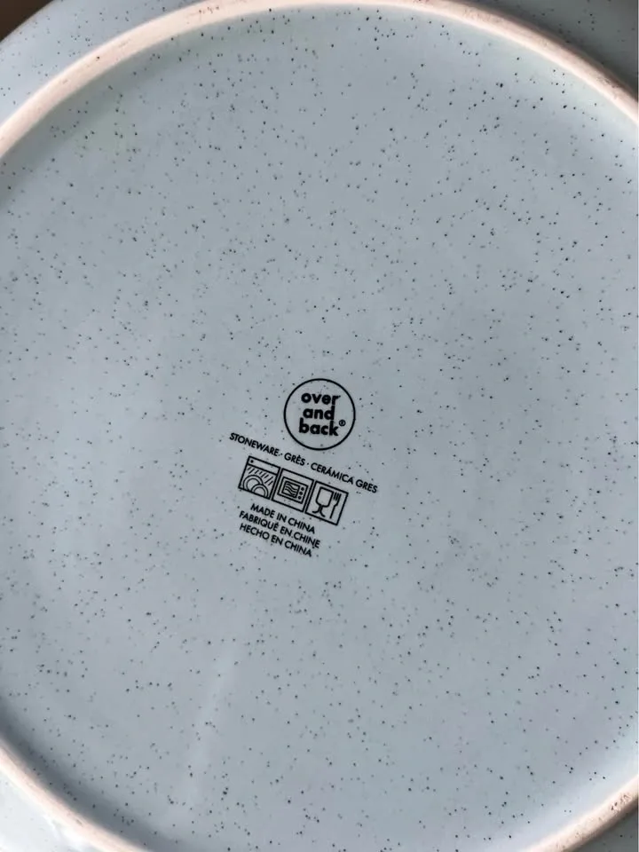Over and Back Stoneware Plates and Bowls - 11 Piece Set - photo 2