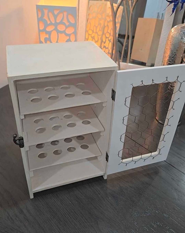 Rustic Farmhouse Style Egg Holder Cabinet - photo 5