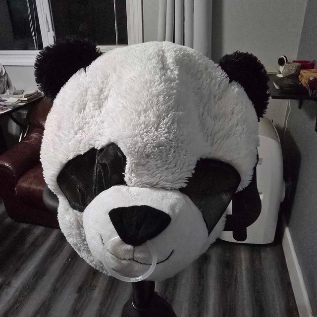 Panda Plush Head Mask