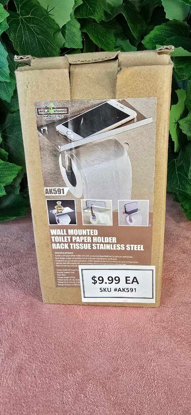 Whole-Ads Wall Mounted Toilet Paper Holder