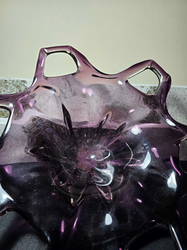 Purple Art Glass Bowl - photo 4