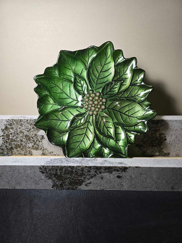 Poinsettia Decorative Plate