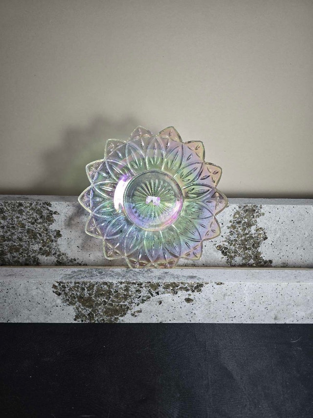 Iridescent Glass Serving Dish - photo 4