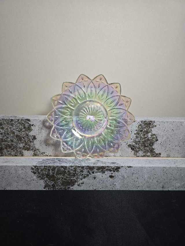 Iridescent Glass Serving Dish - photo 5