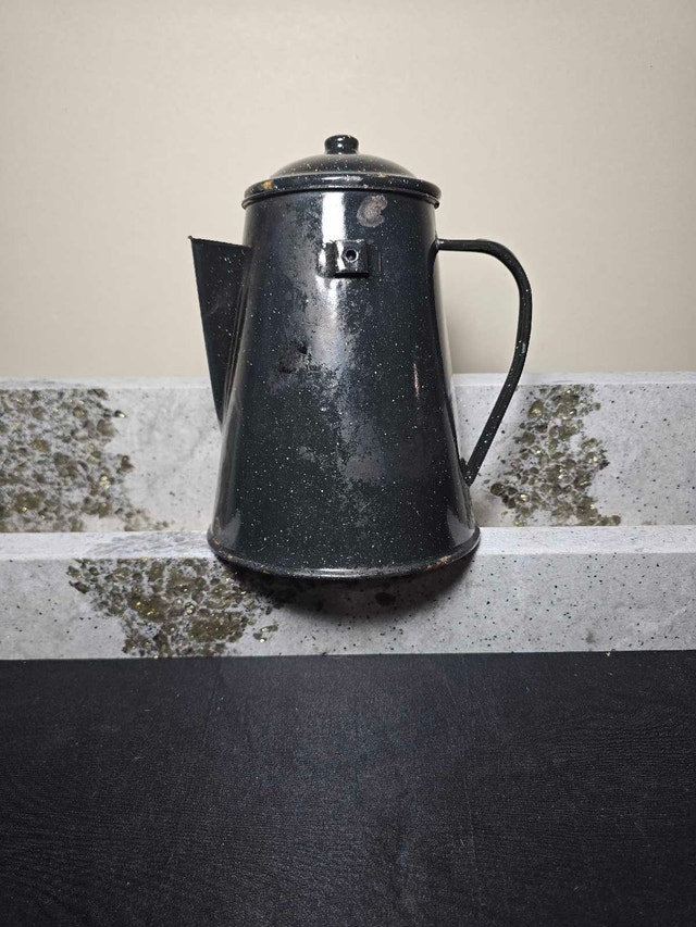 Vintage Enamel Coffee Percolator