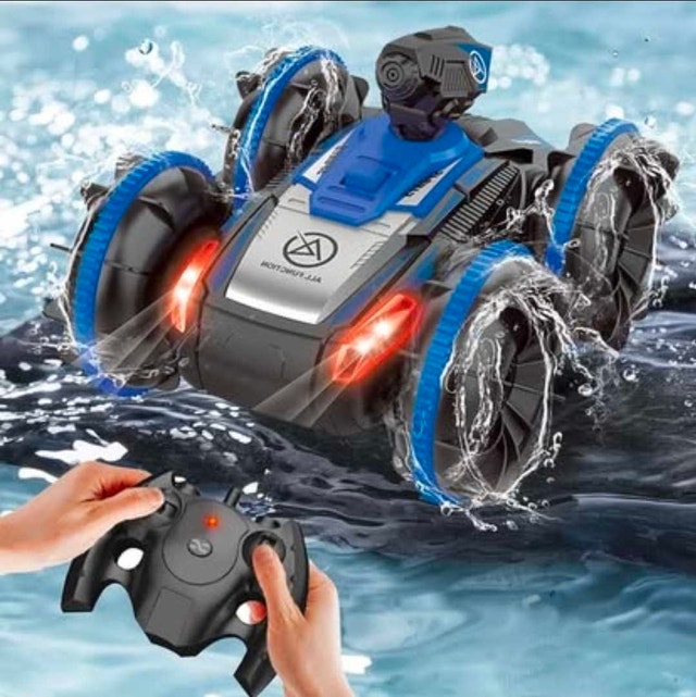 Remote Control Amphibious Stunt Car (Green) - photo 2