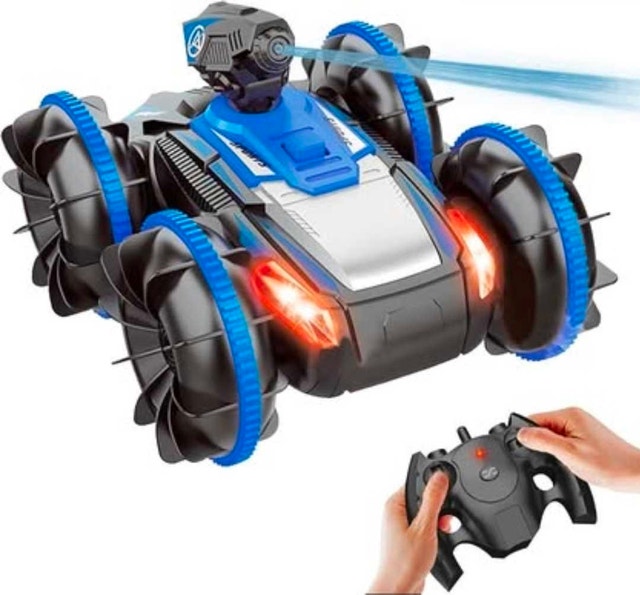 Remote Control Amphibious Stunt Car (Green) - photo 3