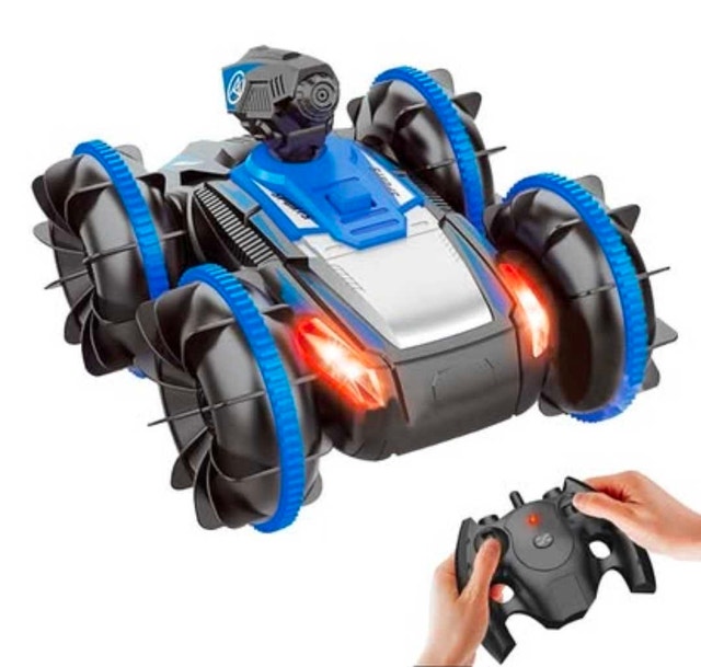 Remote Control Amphibious Stunt Car (Green) - photo 4
