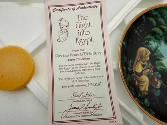Precious Moments The Flight into Egypt Plate
