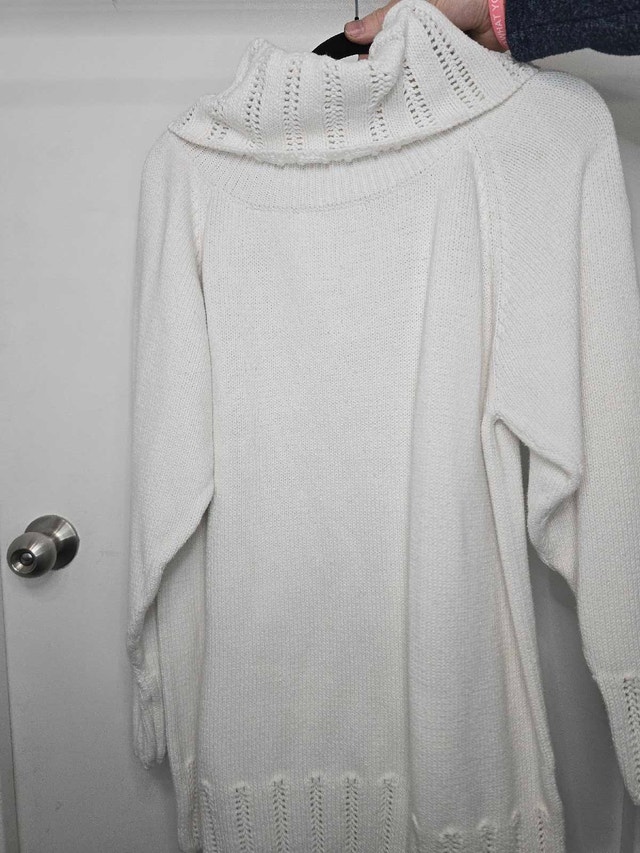 White Turtleneck Sweater - photo 3
