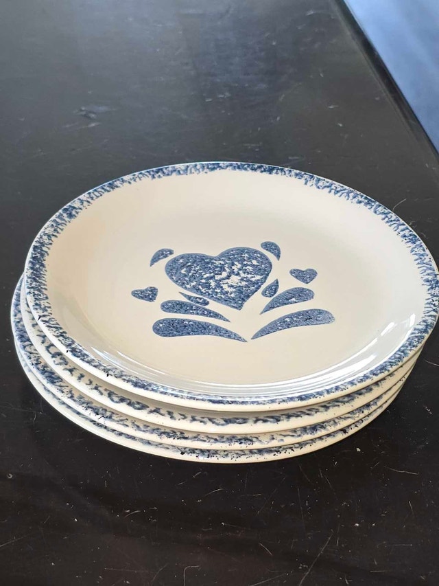 Corelle Heart Pattern Dinner Plates