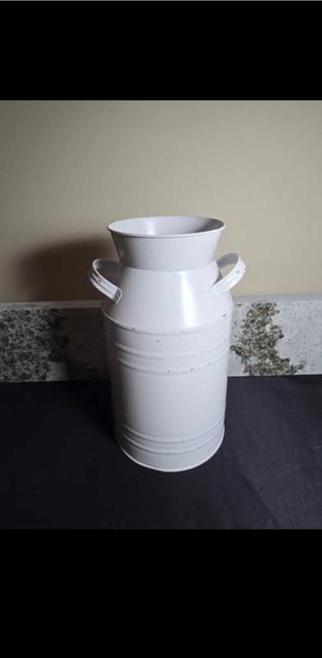 White Metal Milk Can - photo 3
