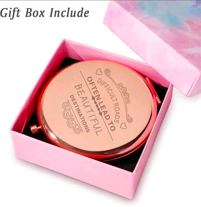 Rose Gold Compact Mirror
